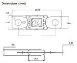 Exotronic 125A Mega/AMG/ANM Fuse