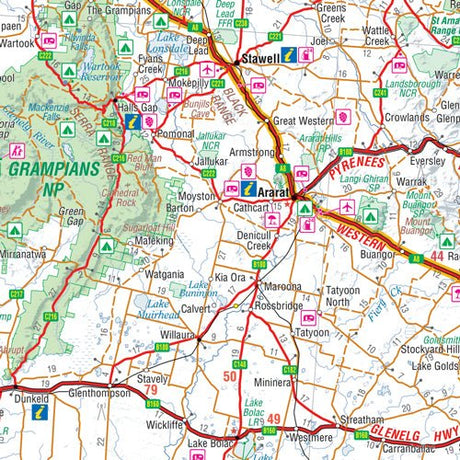 Hema Melbourne to Adelaide Map