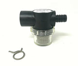 Shurflo in-Line Strainer/Filter 1/2" Barb