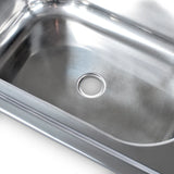 Stainless Steel Sink With Drainer - 760 X 155 X 360mm