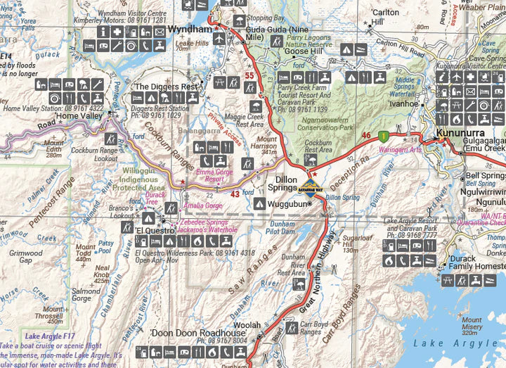 HEMA Maps - Regional WA, The Kimberly Map