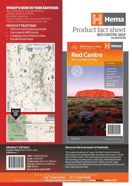 HEMA Red Centre Alice Springs to Uluru