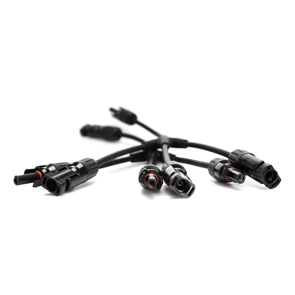EXOTRONIC 3 TO 1 'Y' BRANCH MC4 COMPATIBLE SOLAR CONNECTOR PAIR