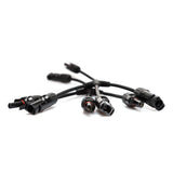 EXOTRONIC 3 TO 1 'Y' BRANCH MC4 COMPATIBLE SOLAR CONNECTOR PAIR
